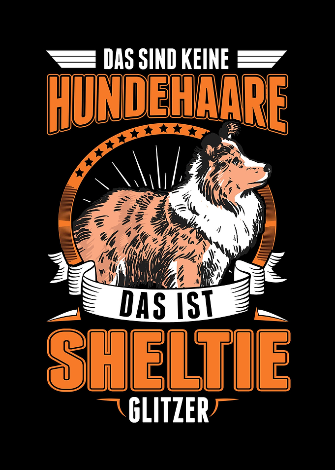Sheltie Glitzer Htehund