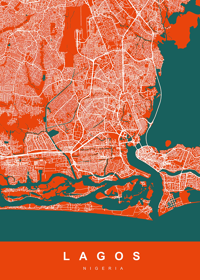 LAGOS Map NIGERIA