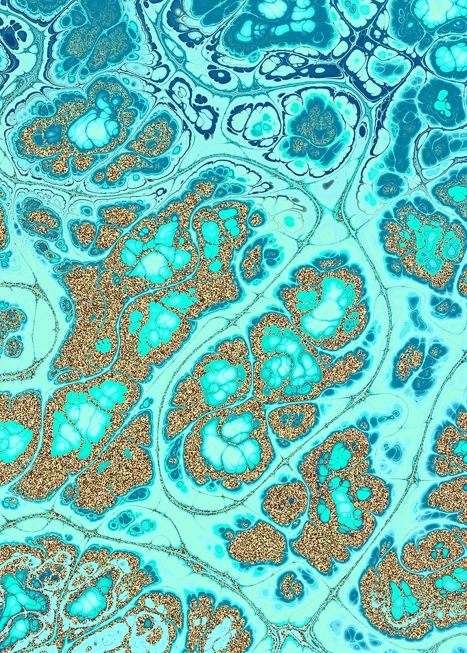 Turquoise Gold Texture 13