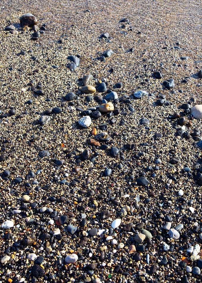 Sand and rocks