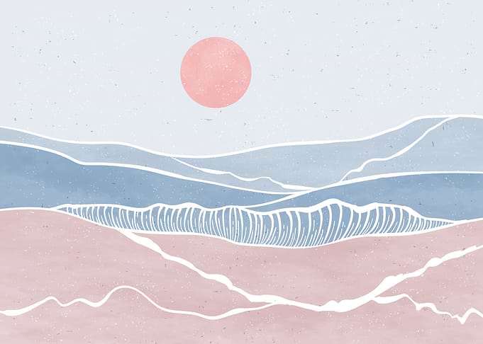 Abstract ocean wave