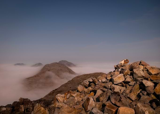 Above the clouds