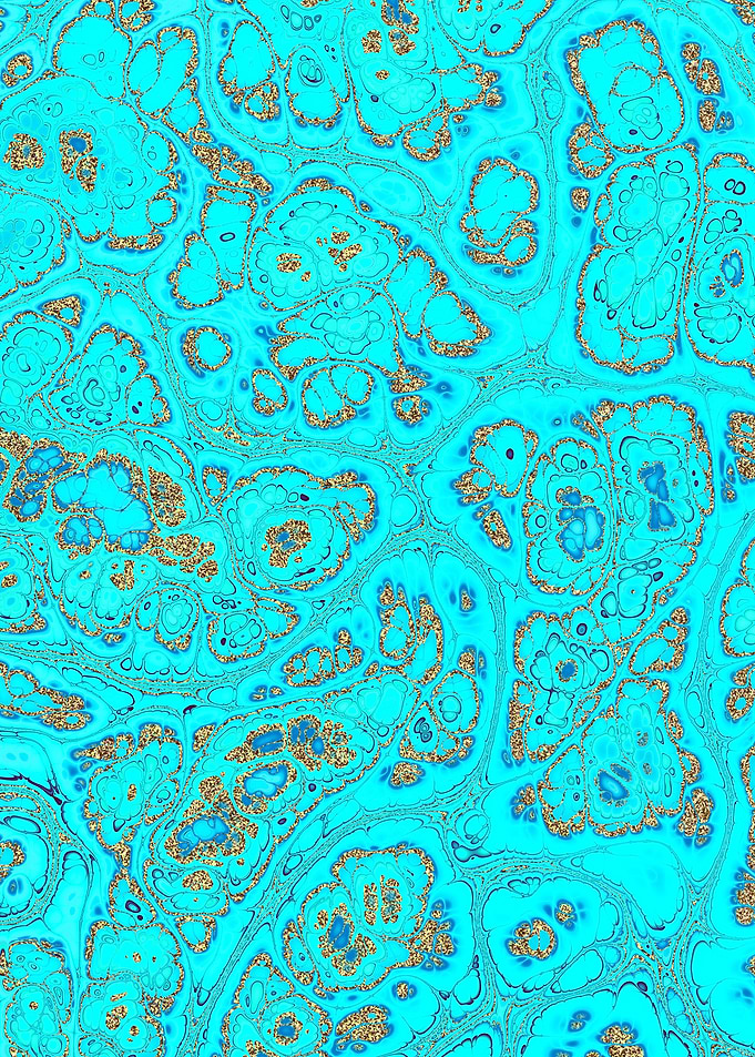 Turquoise Gold Texture 10