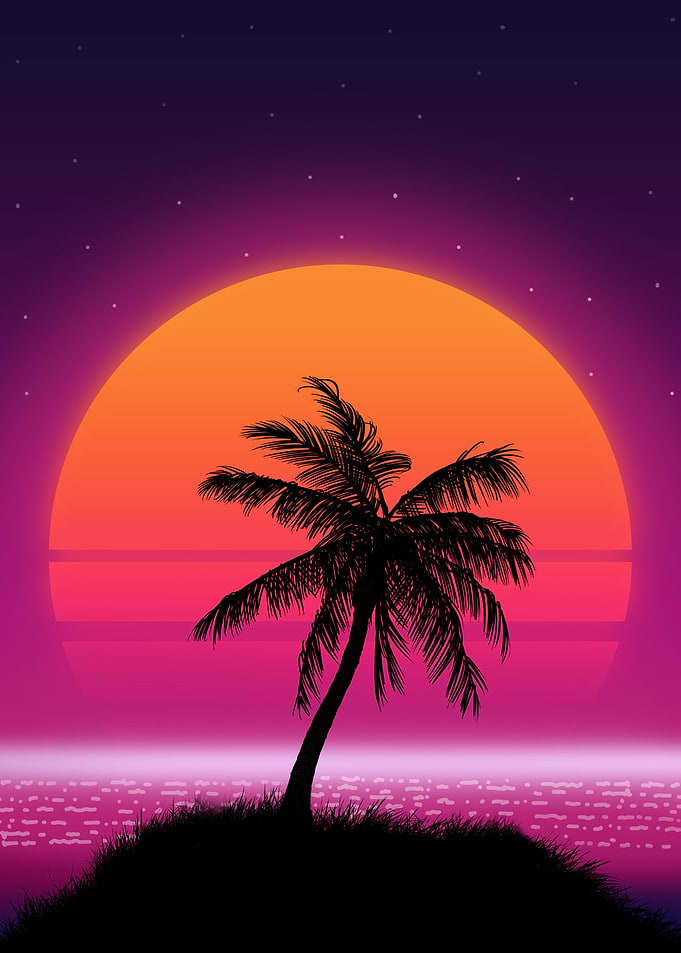 Palm Sunset 80s
