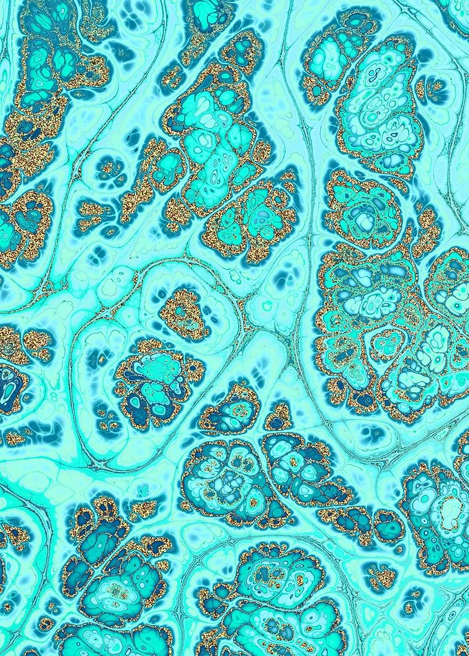 Turquoise Gold Texture 20