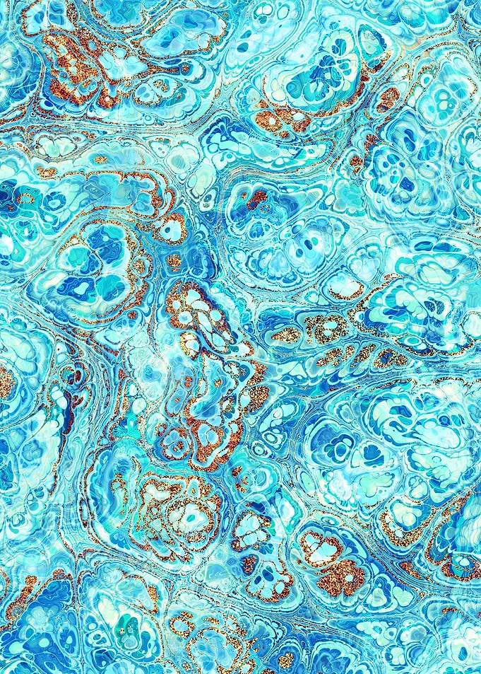 Turquoise Gold Texture 01