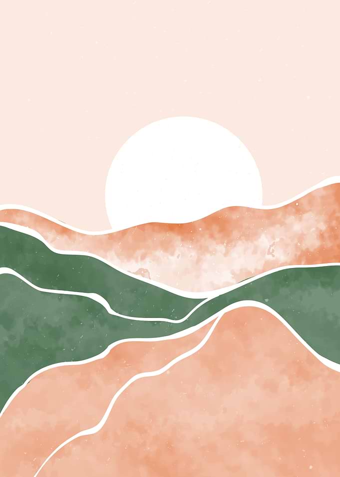 ABSTRACT MOUNTAIN ART