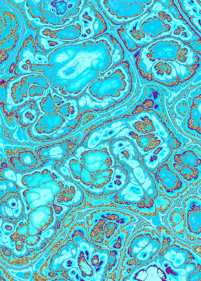 Turquoise Gold Texture 04