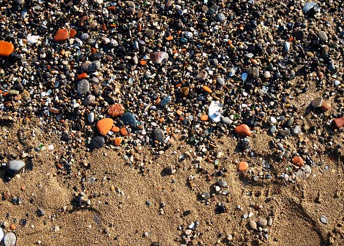 Sand and rocks