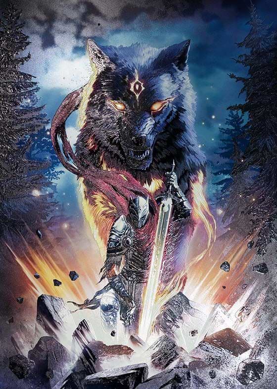 A Knight and his Wolf