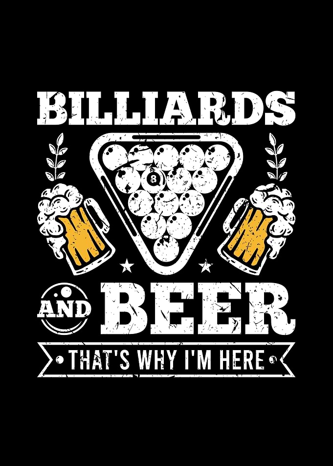 Billiards Beer Pool Player