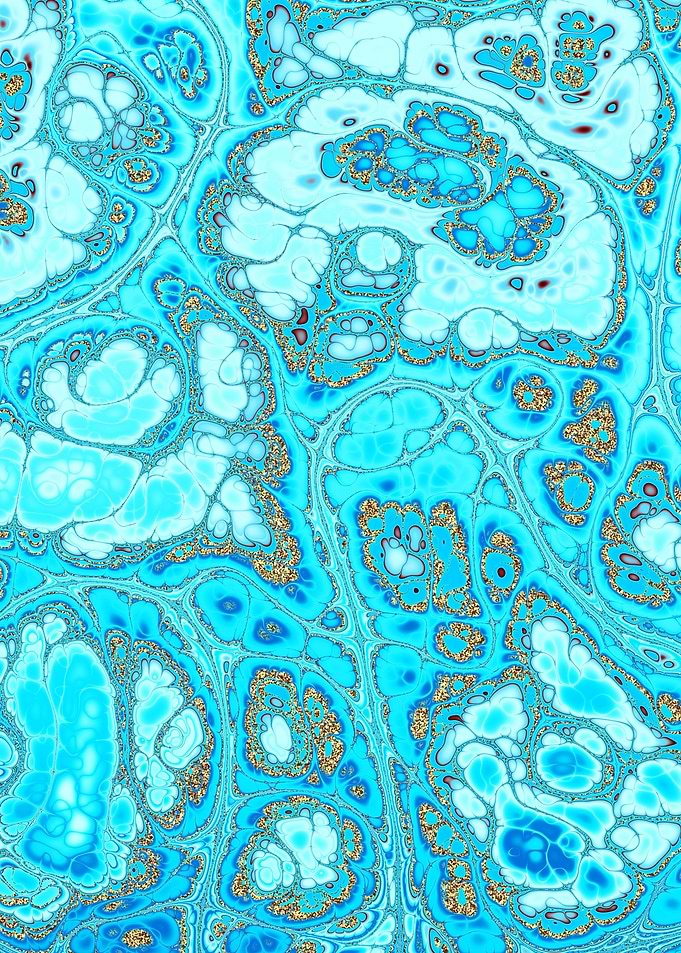 Turquoise Gold Texture 19