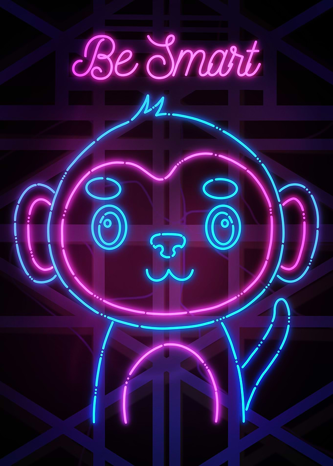 Cute Monkey Be Smart