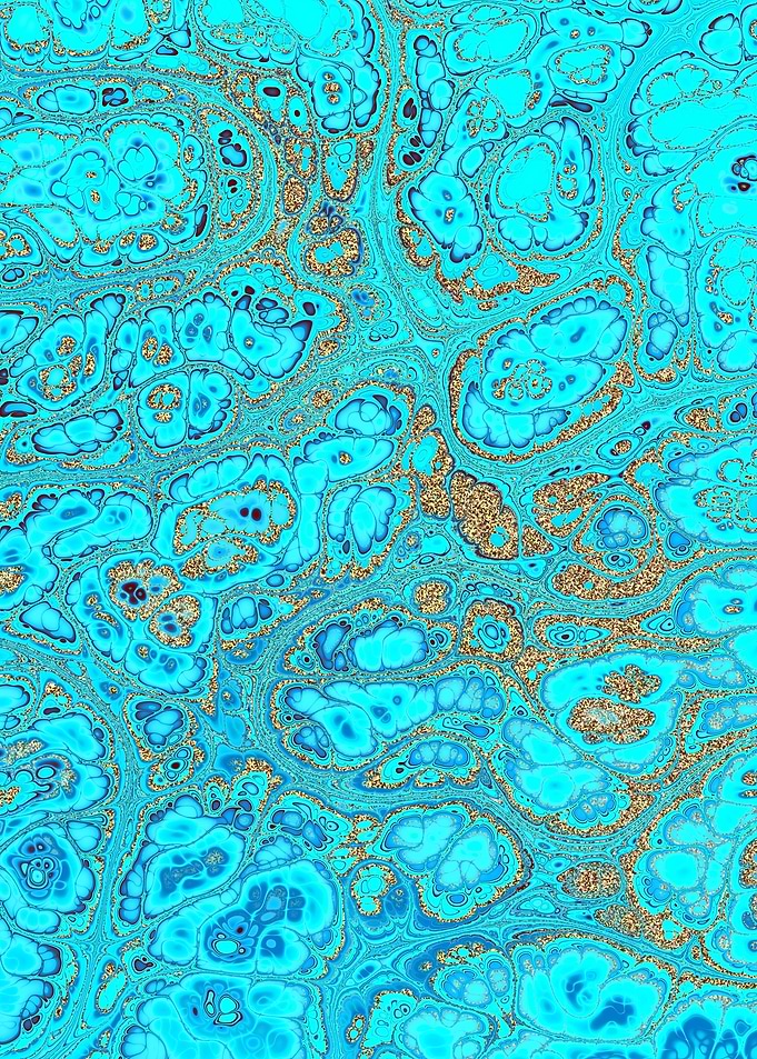 Turquoise Gold Texture 09