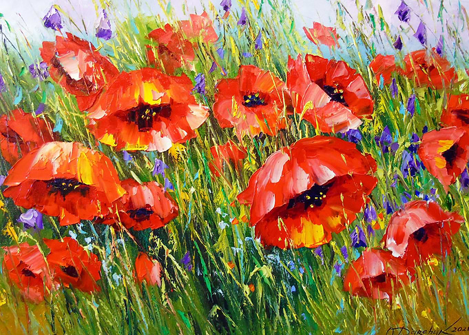 Poppies in the field
