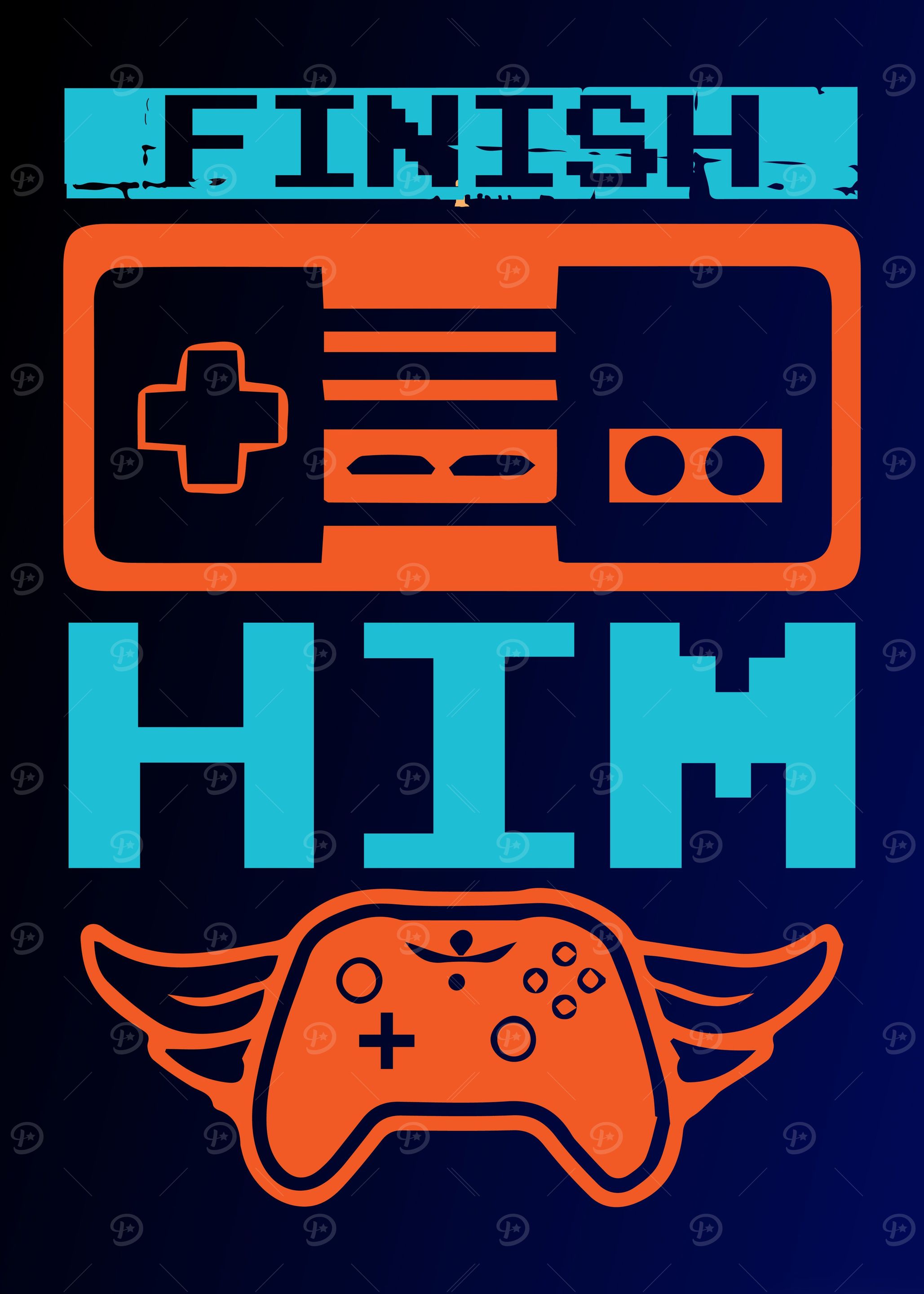 Finish Him Gamer Poster