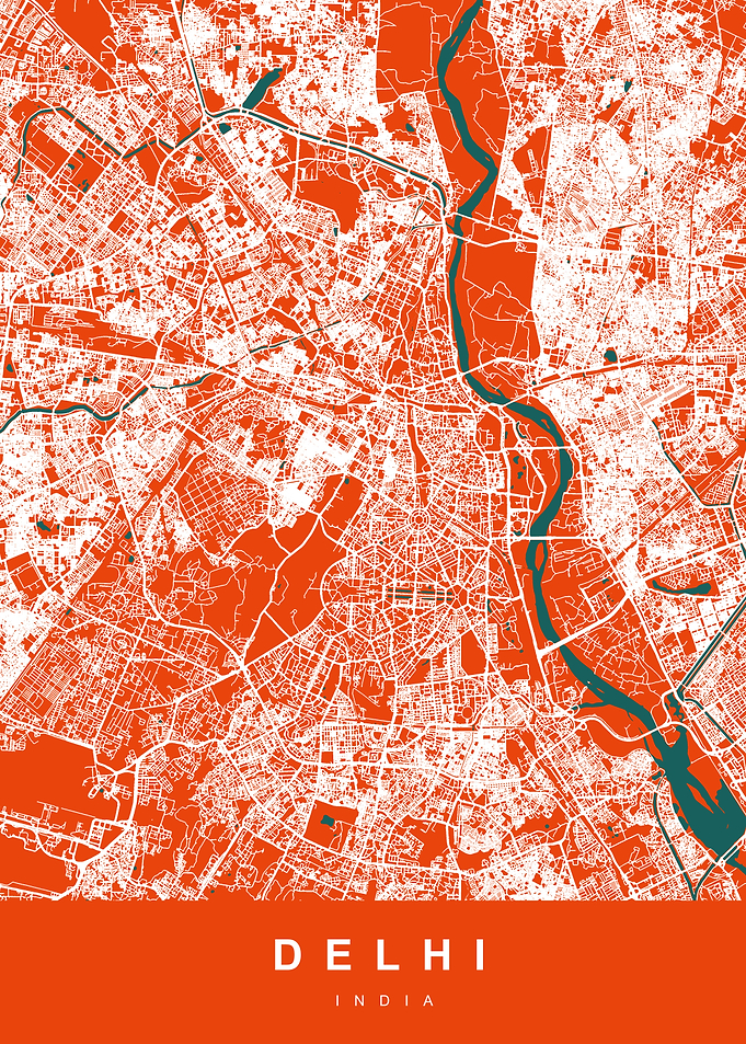 DELHI Map INDIA