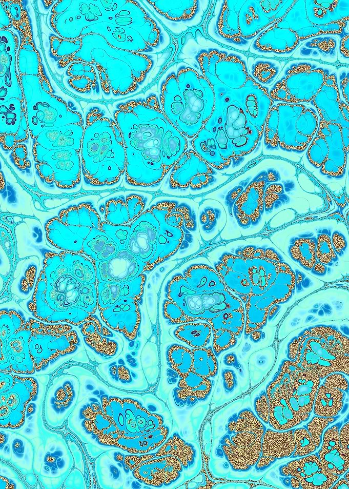 Turquoise Gold Texture 12