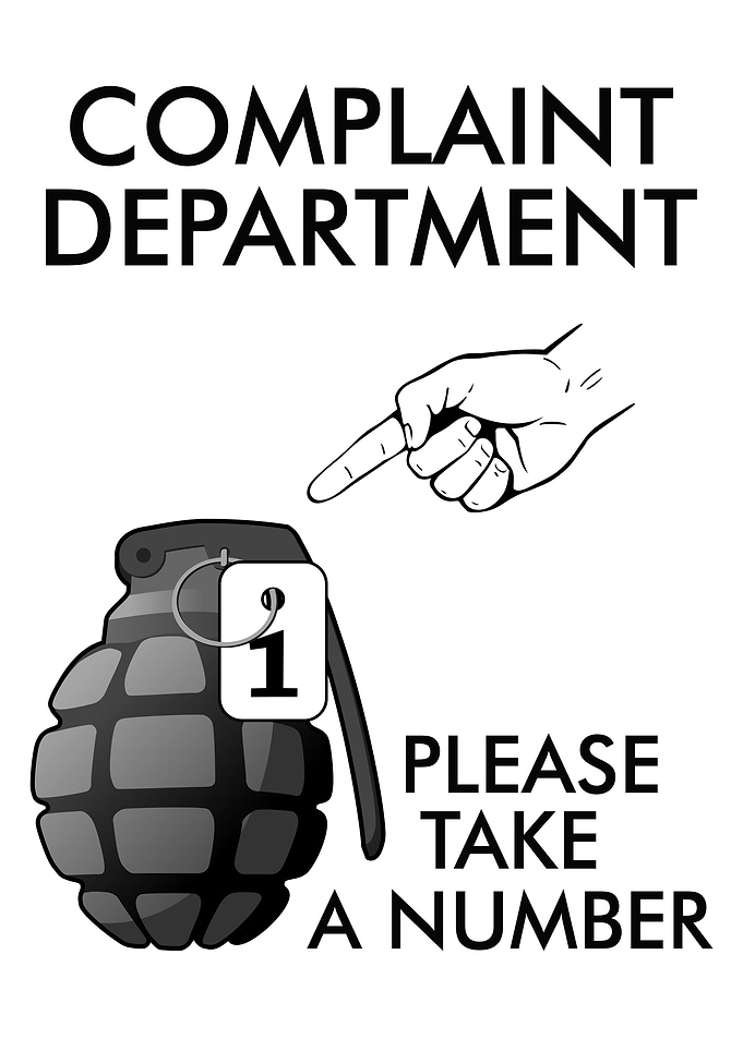 COMPLAINT DEPT GRENADE