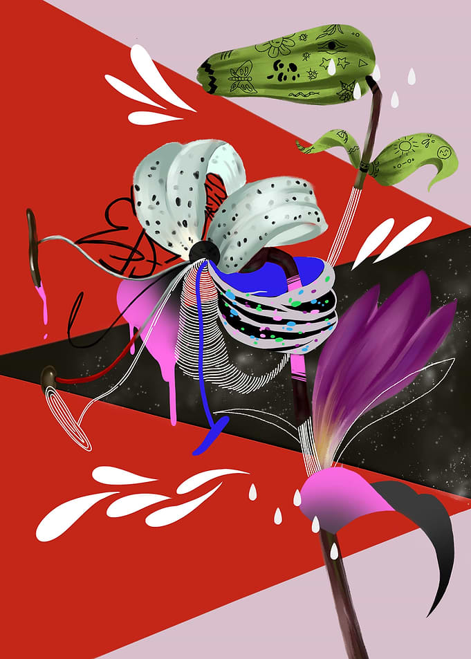 Futuristic flower