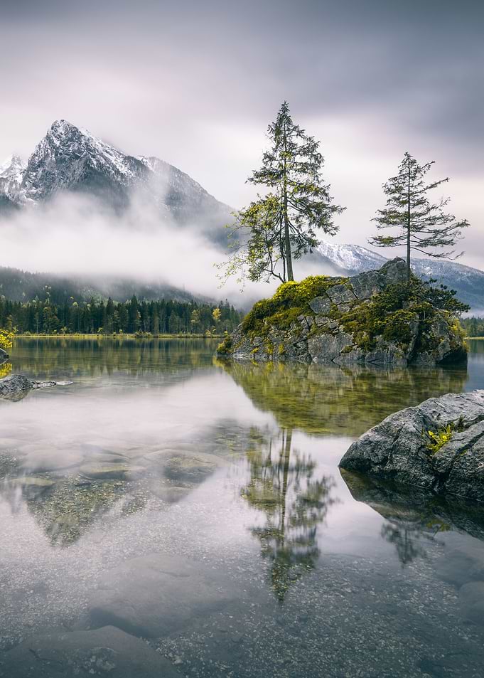 Rainy morning at Hintersee