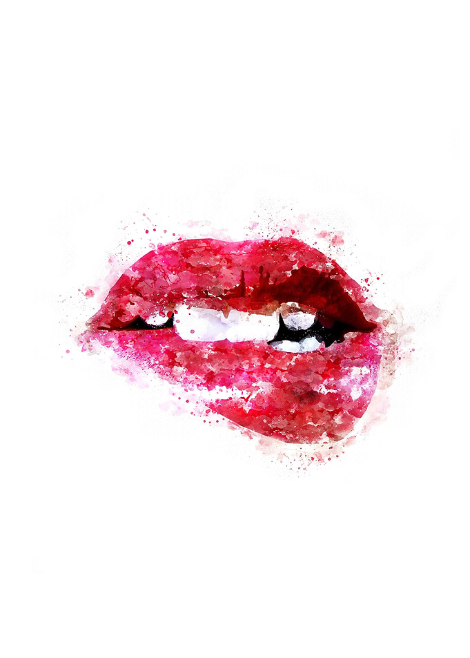 Watercolor Lips