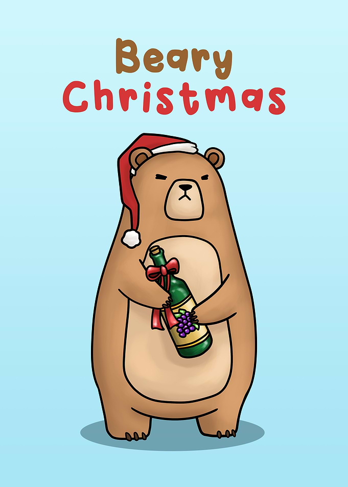 Beary Christmas Bear Santa