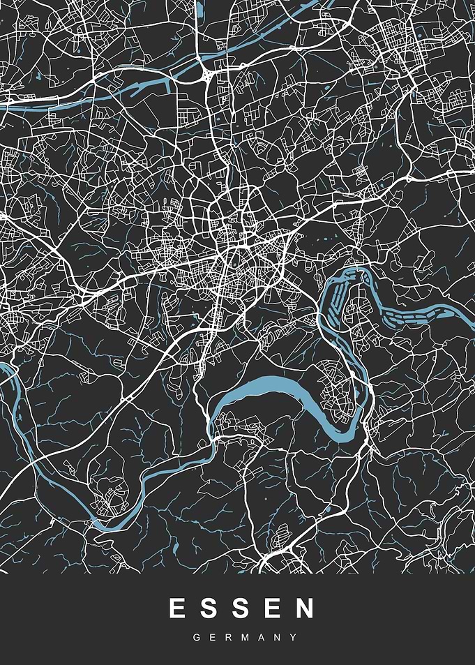 ESSEN Map GERMANY