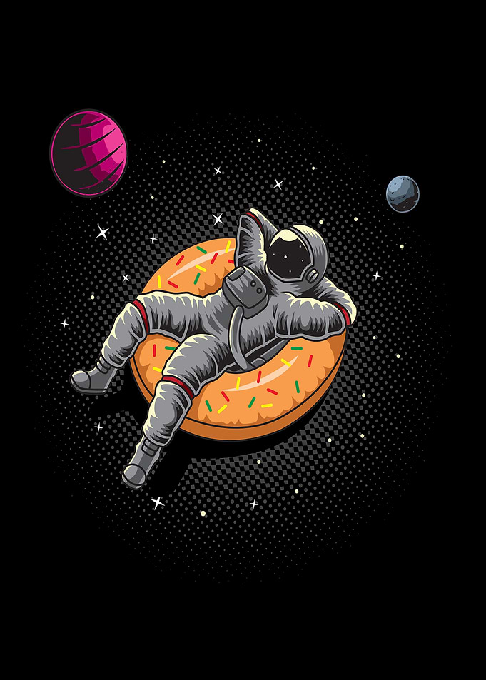 Just chilling in space