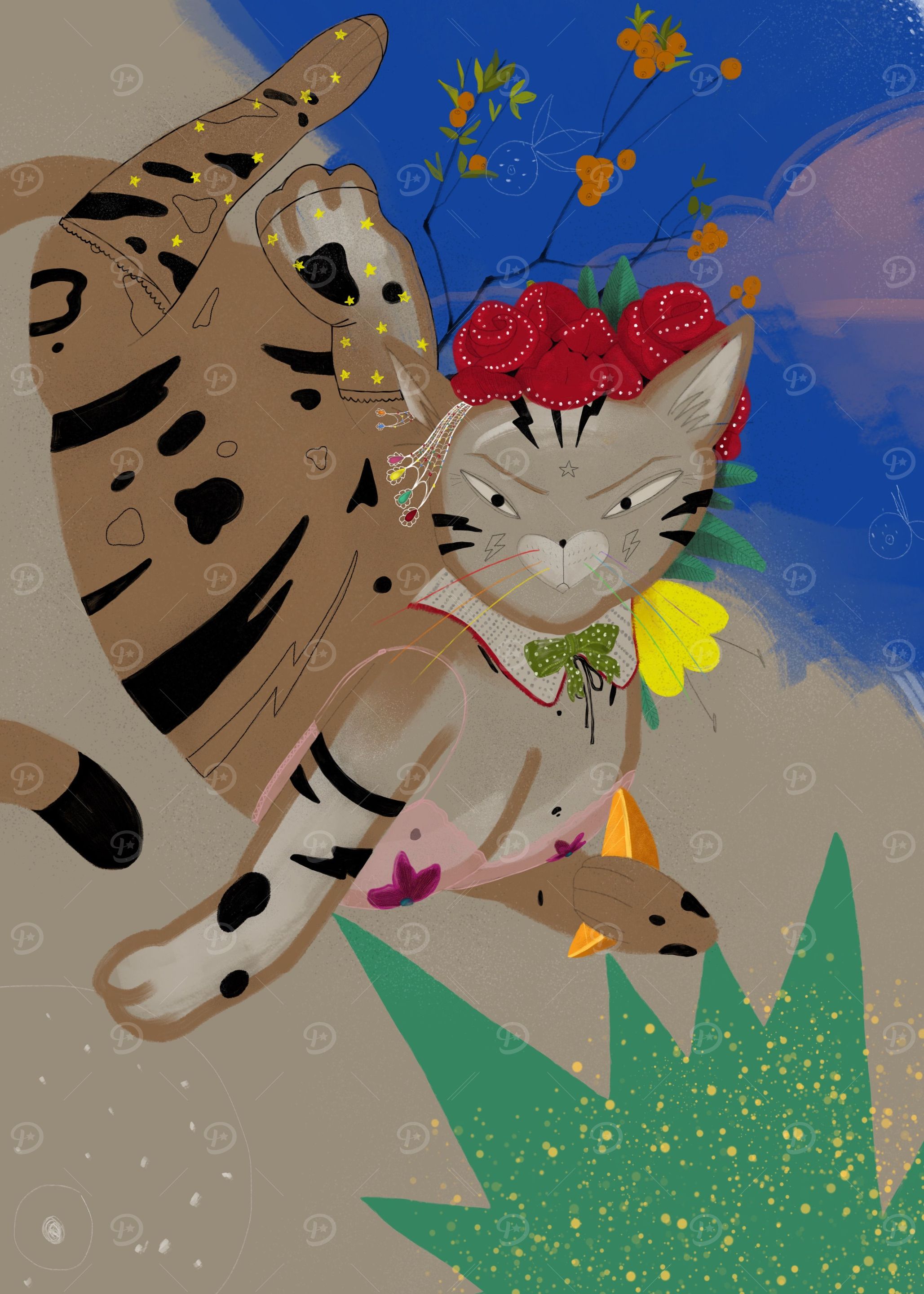 Trendy kitty