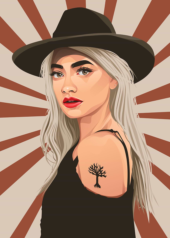 Comic pop girl