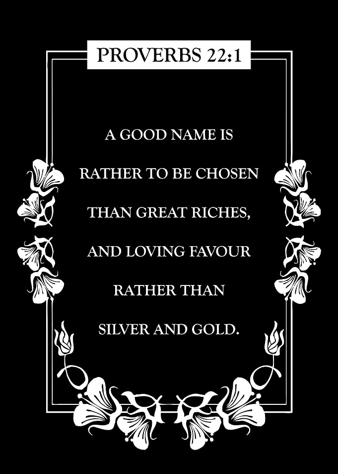 Proverbs 22 1