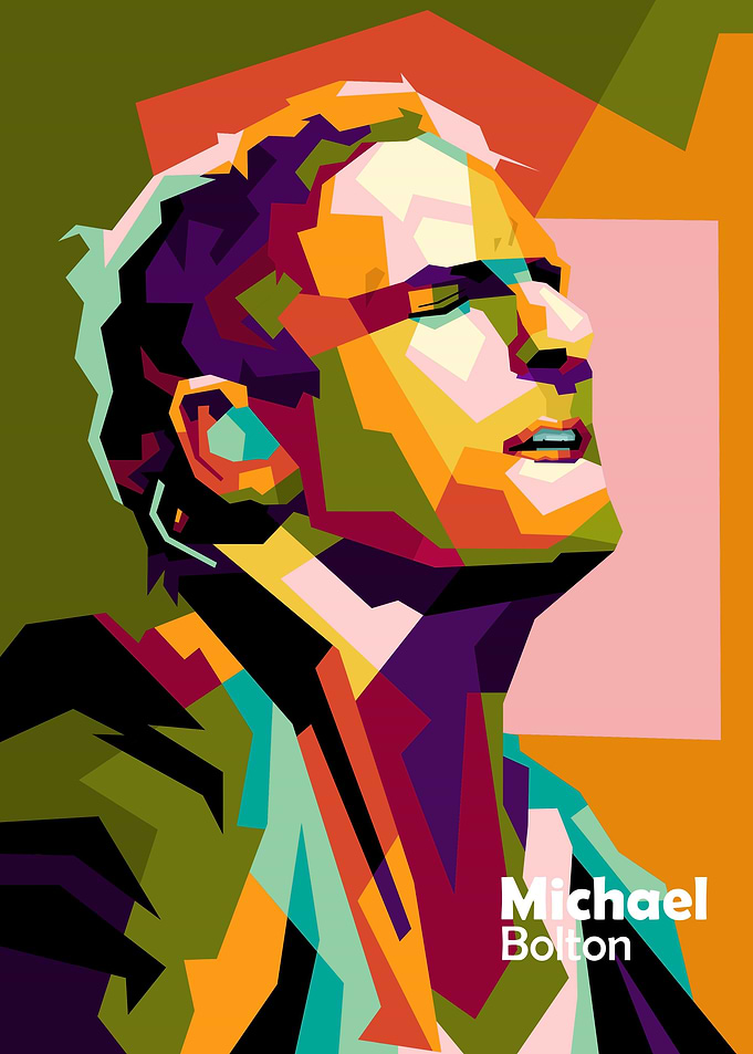 Michael Bolton in wpap art