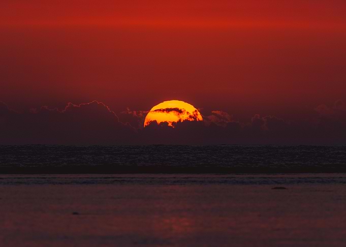 Cloudy sunset