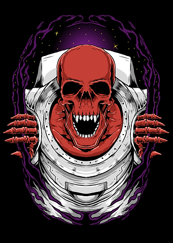 red skull astronaut