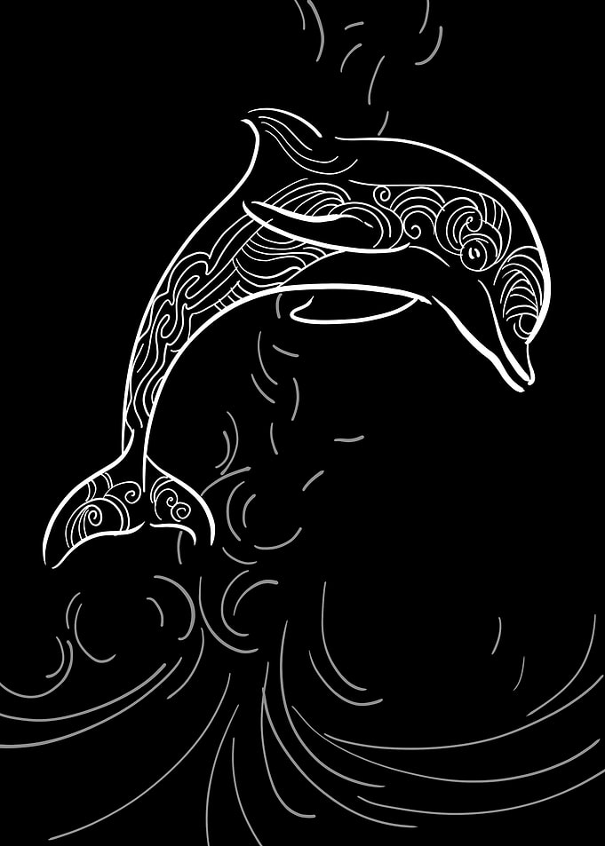 Dolphin ocean decorative