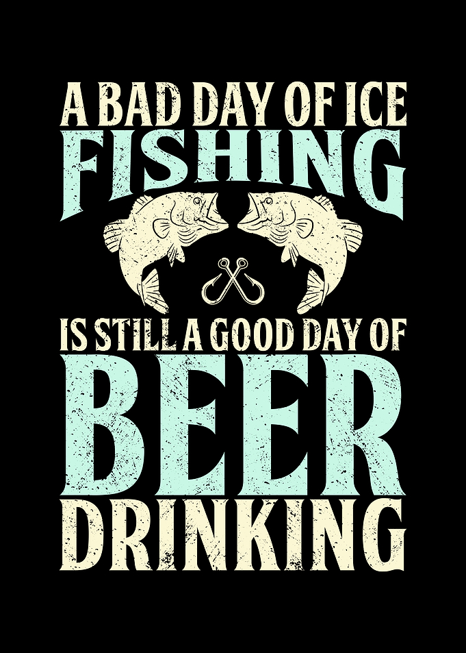 Bad day of ice fishing is