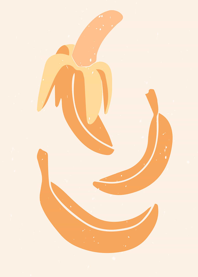 Banana Fruit Wall Poster