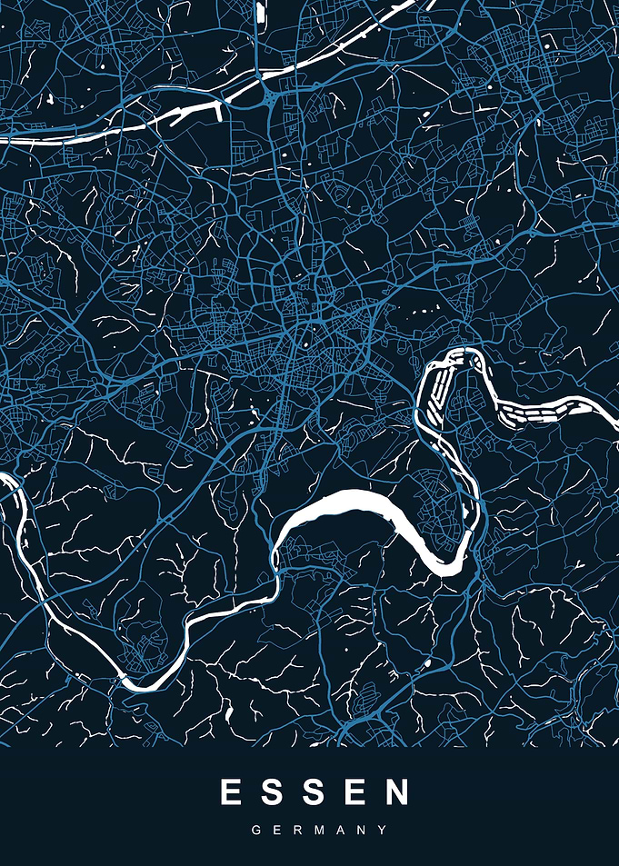 ESSEN Map GERMANY