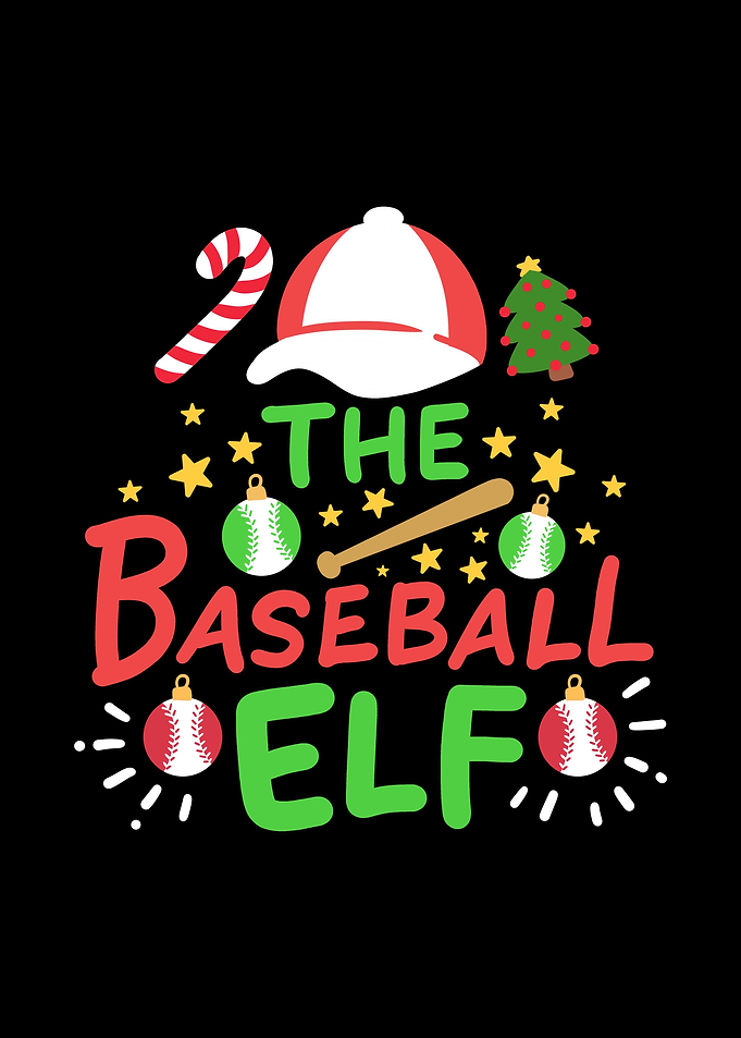 Christmas Baseball Elf
