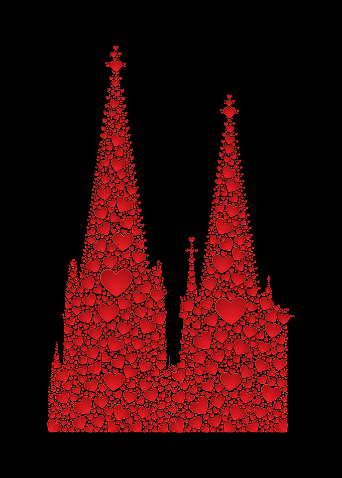 Koelner Dom Herzen Koeln