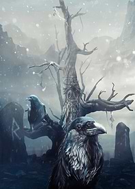 Huginn and Muninn Ravens