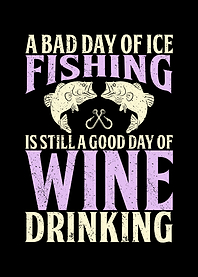 Bad day of ice fishing is