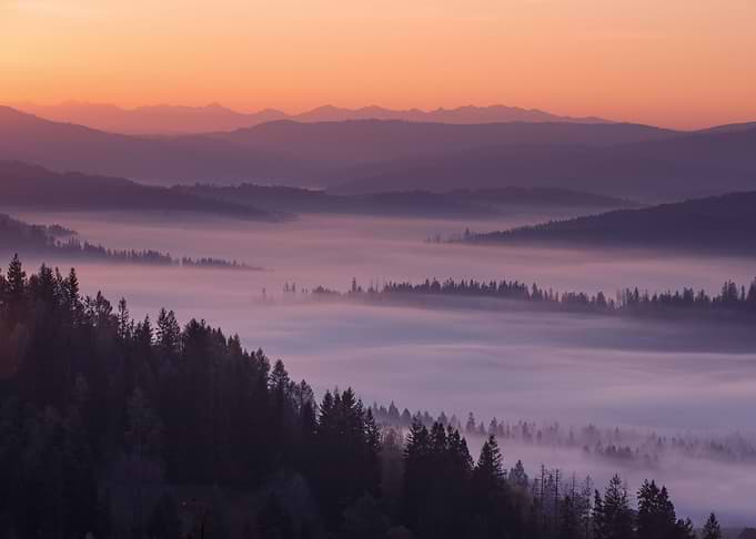 Autumn mountain landscape