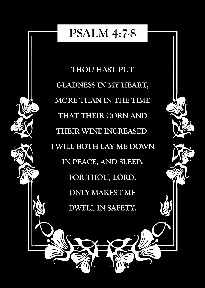 Psalm 4 7 8