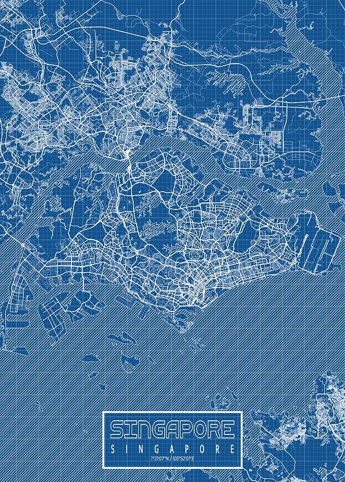 Singapore Map Blueprint