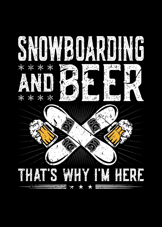 Snowboarding Beer