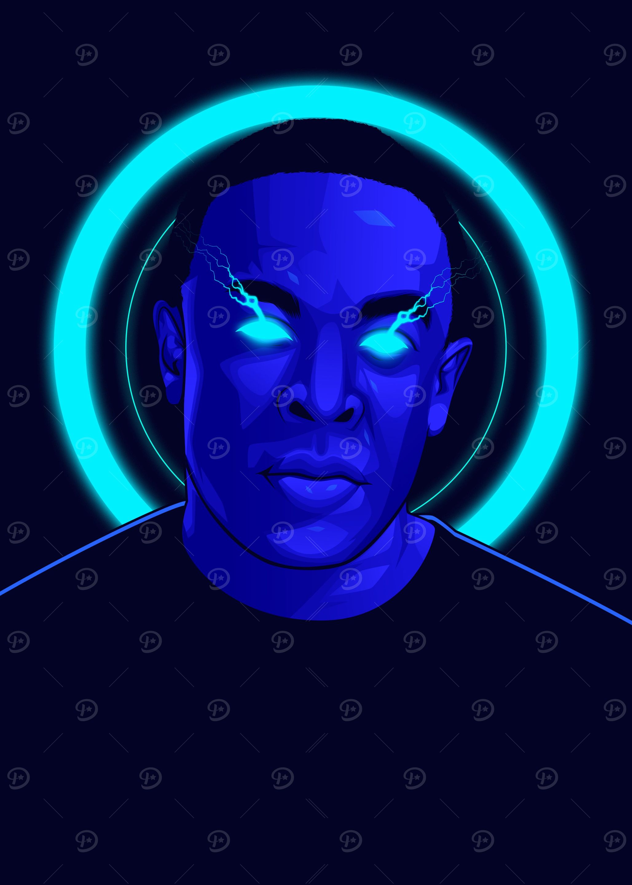 Dr Dre Neon Art