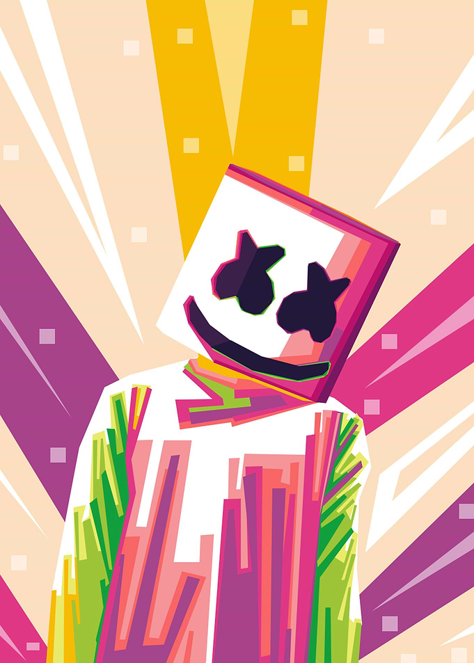 Marshmello pop art