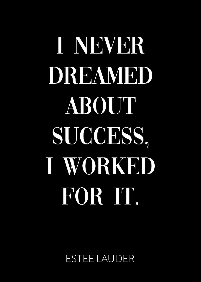 Estee Lauder Quote Success